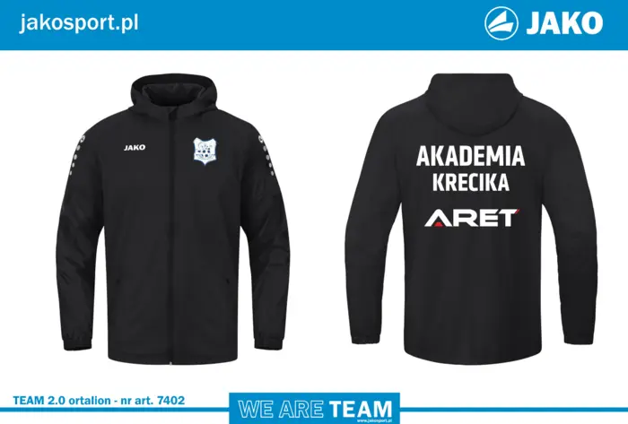 Kurtka ortalionowa przeciwdeszczowa Akademii Krecika